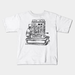 Antique Cash Register Print Kids T-Shirt